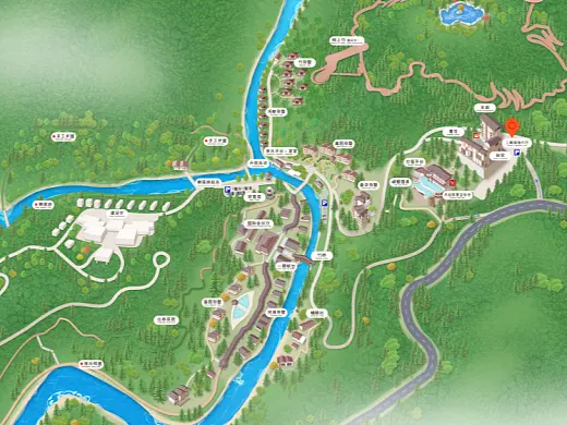 高陵结合景区手绘地图智慧导览和720全景技术，可以让景区更加“动”起来，为游客提供更加身临其境的导览体验。